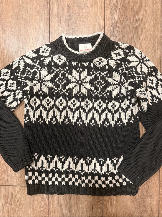 Hanna Andersson Other - Hanna Andersson Black & White Nordic Crewneck Sweater 0351